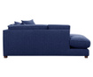 Leva kotna sedežna garnitura Organdi Big Angle Navy Blue