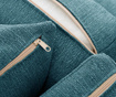 Leva kotna sedežna garnitura Organdi Big Angle Turquoise