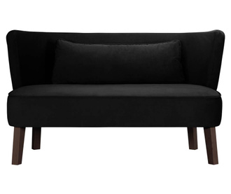 Canapea 3 locuri Rodier Interieurs, Organza Black, negru, 137x70x75 cm