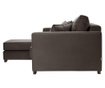 Coltar stanga Rodier Interieurs, Taffetas Angle Narrow Grey, gri, 288x177x75 cm