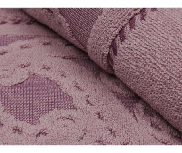 Комплект 2 кърпи за баня Jacquard Hurrem Lilac 50x90 см