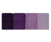 Set 4 prosoape de baie Hobby, Shades Lilac, bumbac, 50x90 cm, lila