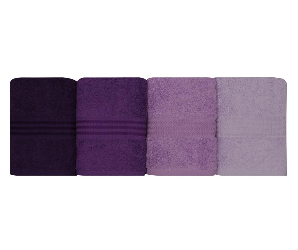 Set 4 vijoličnih brisač za kopanje 50x90 cm - 3