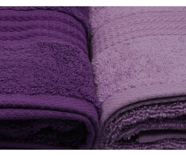 Σετ 4 πετσέτες μπάνιου Shades Lilac