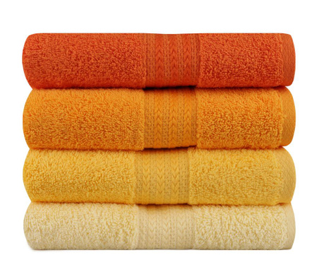 Zestaw 4 ręczników kąpielowych Shades Yellow