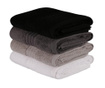 Комплект 4 кърпи  за баня Shades Black 50x90 см