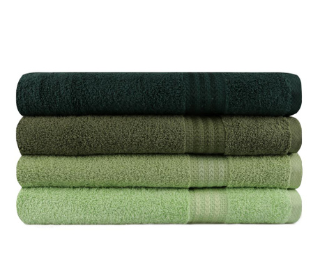 Комплект 4 кърпи за баня Shades Green 70x140 см