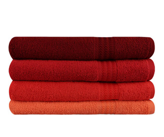 Set 4 kopalniških brisač Rainbow Red
