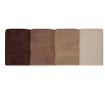 Set 4 prosoape de baie Hobby, Rainbow Brown, bumbac, 70x140 cm, maro