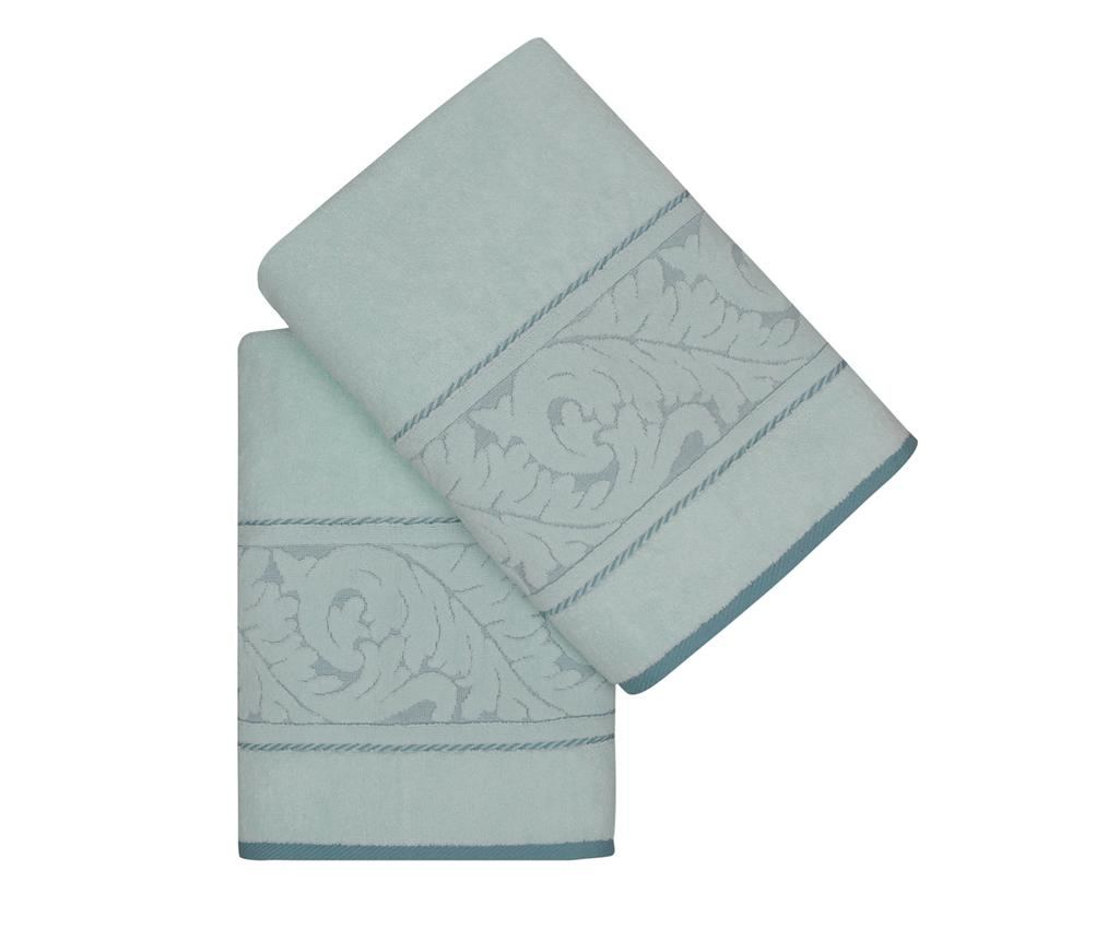 Комплект от 2 хавлии за баня Sultan Mint 70x140 см - 2