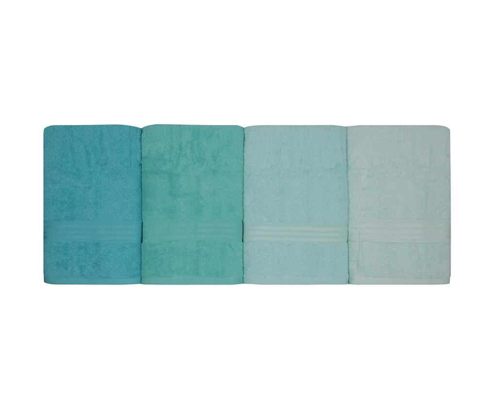Комплект 4 кърпи за баня Green Shades 70x140 см - 3