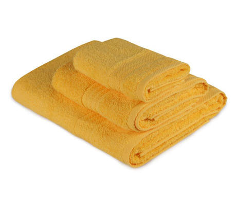 Σετ 3 πετσέτες μπάνιου Rainbow Yellow