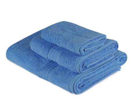 Комплект 3 кърпи за баня Rainbow  Blue