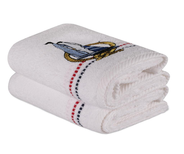 Комплект 2 кърпи за баня Marina White 50x90 см
