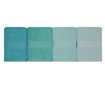 Set 4 prosoape de baie Hobby, Rainbow Water Green, bumbac, 50x90 cm, verde marin