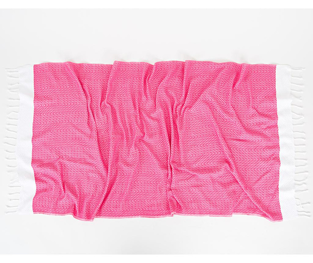 Kupaonski ručnik Pestemal Dila Pink 90x170 cm