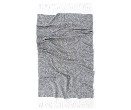 Ręcznik kąpielowy Pestemal Sare Grey 90x170 cm