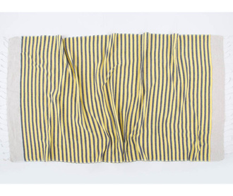 Peshtemal kopalna brisača Side Yellow 90x170 cm