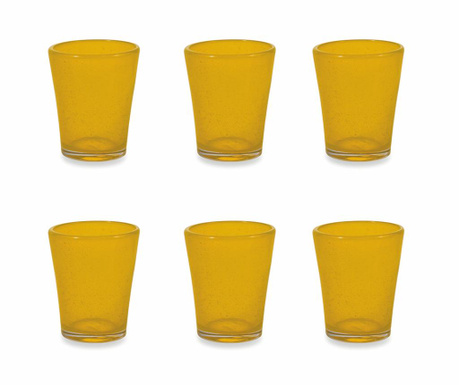 Set 6 čaša za vodu Cancun Satin Yellow 330 ml