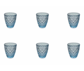 Set 6 čaša za vodu Fresh Blue 257 ml