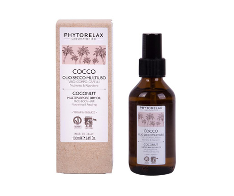 Ενυδατικό λάδι προσώπου και σώματος Phytorelax Coconut 100 ml