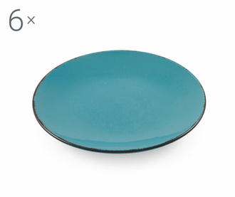 Baita Turquoise 6 db Desszertes tányér
