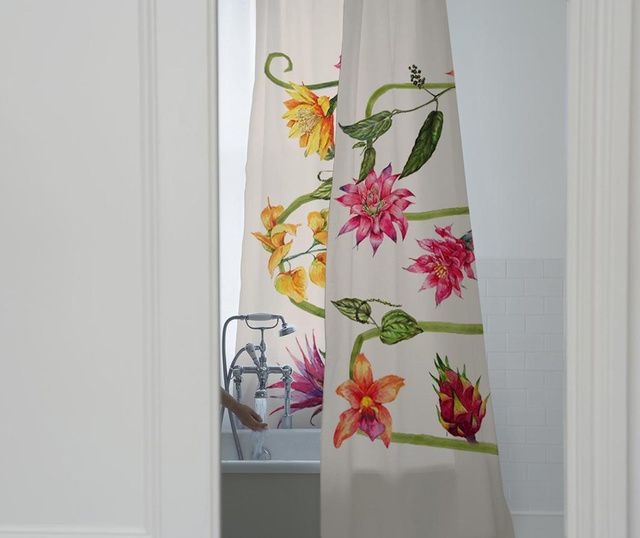 Zavesa za prho Wild Flowers 180x200 cm