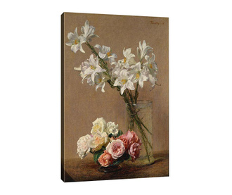 Slika Lilies and Roses 50x70 cm