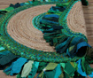 Frenzy Circle Green Szőnyeg 120 cm