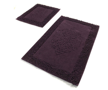 Zestaw 2 dywaników łazienkowych Holly Purple