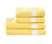 Set 4 prosoape de baie Daily Summer Dots Lemon