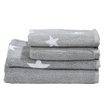 Πετσέτα ποδιών Daily Shapes Stars Grey 50x70 cm