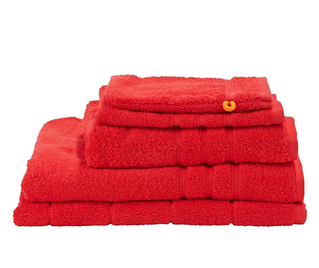 Πετσέτα ποδιών Daily Uni Red 50x70 cm