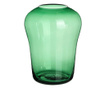Vaza Ixia, Allen Wide Top Green, sticla, 18x18x20 cm