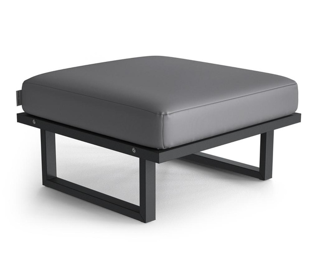 Taburet pentru exterior Marie Claire Home, Mark Grey, gri, 78x78x40 cm