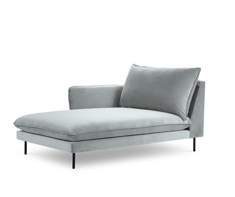 RESIGILAT Sezlong living stanga Cosmopolitan Design, Vienna Light Grey, gri deschis, 170x110x95 cm