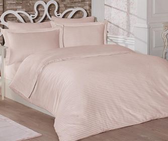Lenjerie de pat King Satin Classic Line Powder