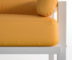 Canapea pentru exterior 2 locuri Marie Claire Home, Marks Yellow, galben, 146x86x80 cm