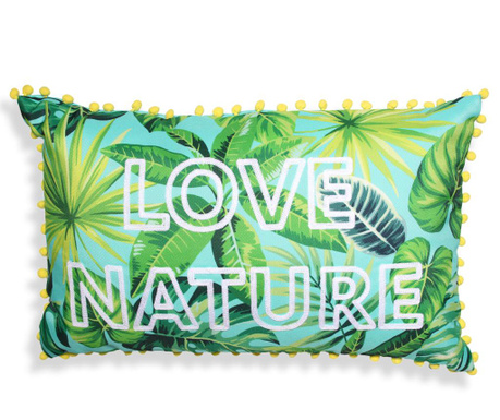 Perna decorativa Baroni Home, Love Nature, bumbac, 30x50 cm