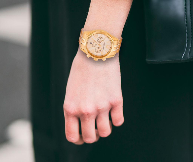 Γυναικείο ρολόι χειρός Nora Quartz Yellow Gold