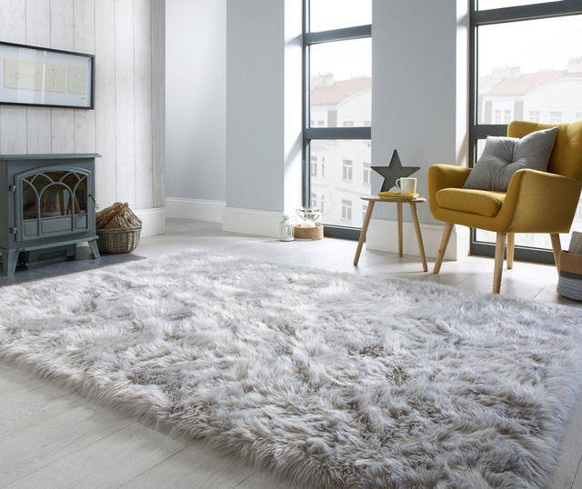 Килим Sheepskin Faux Grey 80x150 см