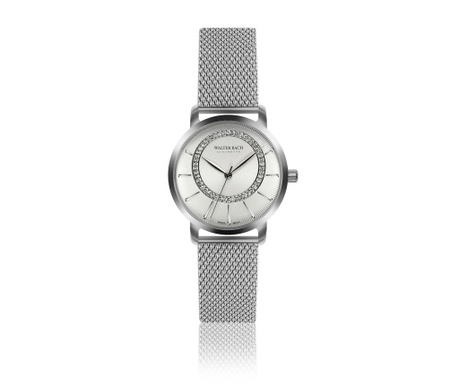 Γυναικείο ρολόι χειρός Trier Silver Mesh