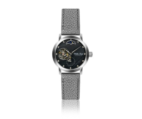 Γυναικείο ρολόι χειρός Marburg Lychee Grey Leather