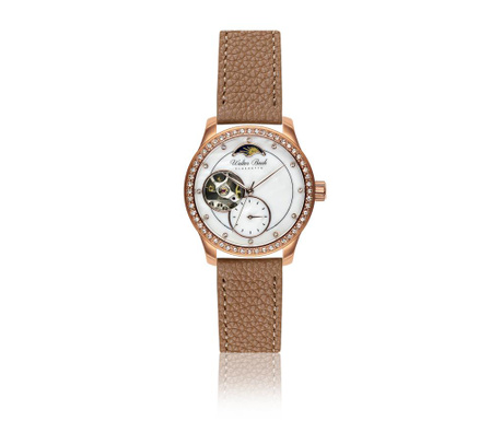 Γυναικείο ρολόι χειρός Dresden Lychee Cognac Leather