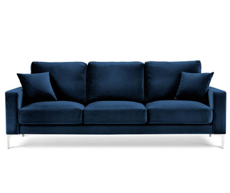 Lyrique Dark Blue Háromszemélyes kanapé