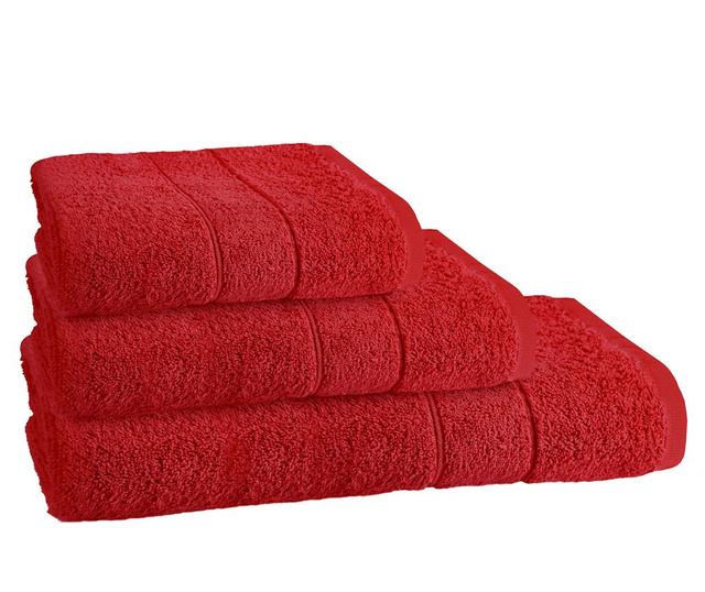 Πετσέτα μπάνιου Napoli Red 50x90 cm