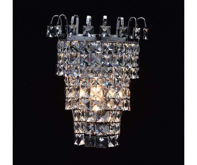 Aplica de perete Classic Lighting, Adelard Silver, aluminiu, 25x19x12 cm