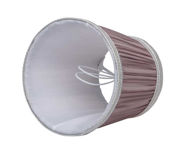 Abajur Classic Lighting, Ema Purple, sifon, mov, 12x12x12 cm