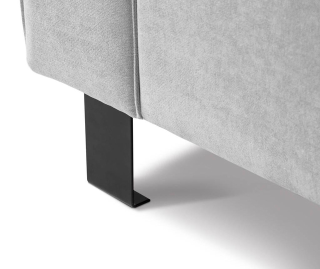 Leva kotna sedežna garnitura Modern Light Grey