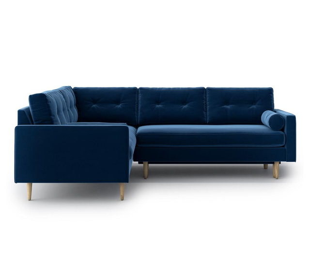 Coltar extensibil dreapta Optisofa, Esme Navy Blue, bleumarin, 240x197x85 cm